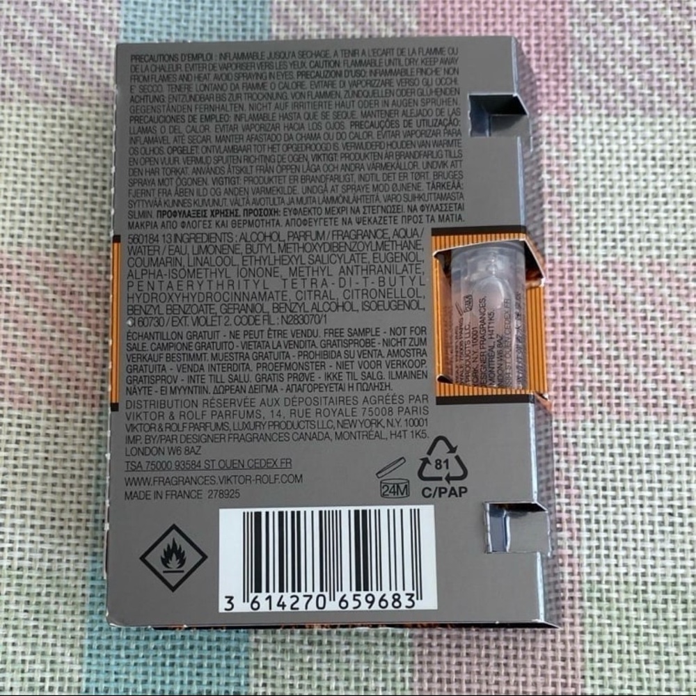 🔥 5/$25 NEW VIKTOR & ROLF Spicebomb L’Eau De Parfum Sample Size 0.04 fl. oz. - Picture 2 of 4